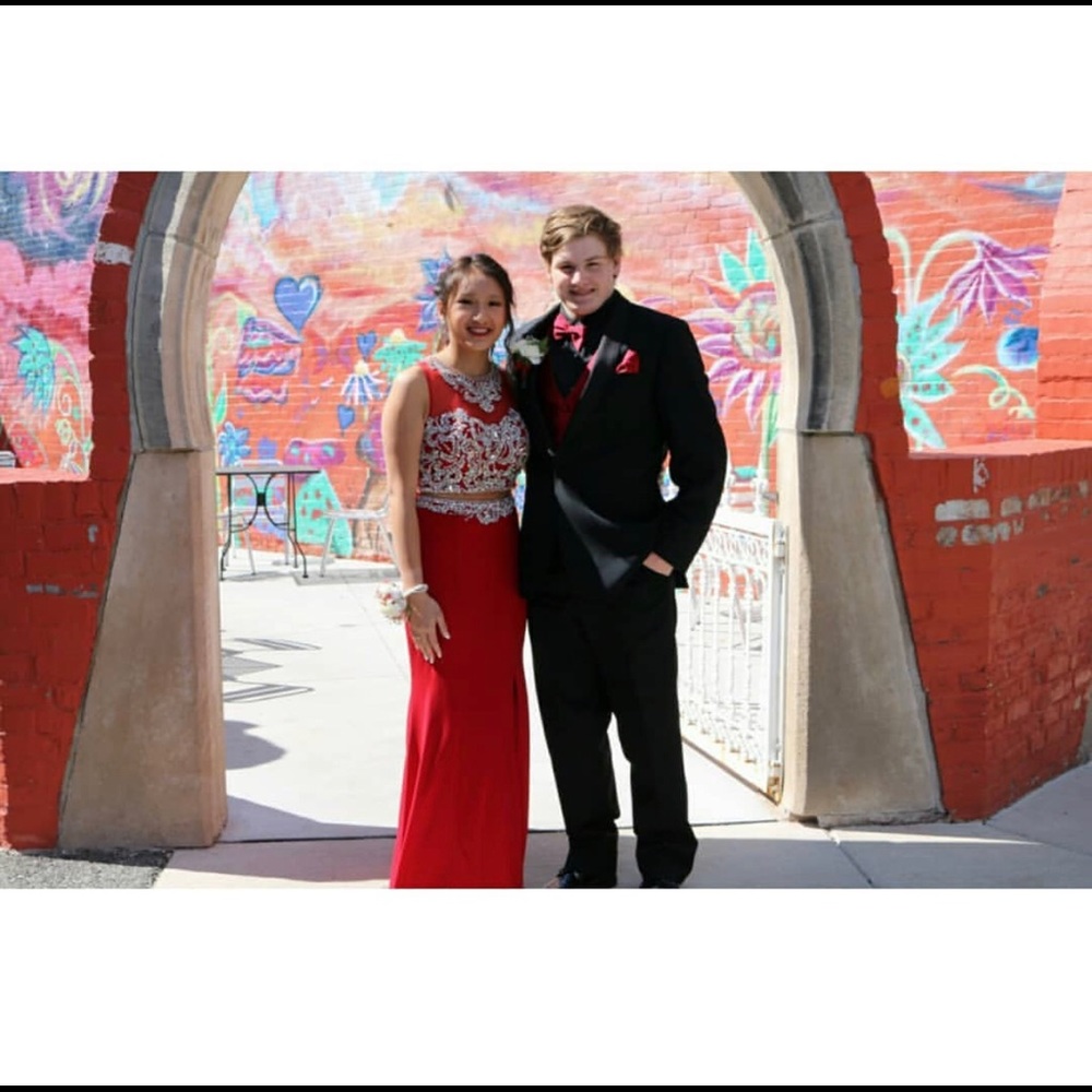 Two Piece Prom Dress